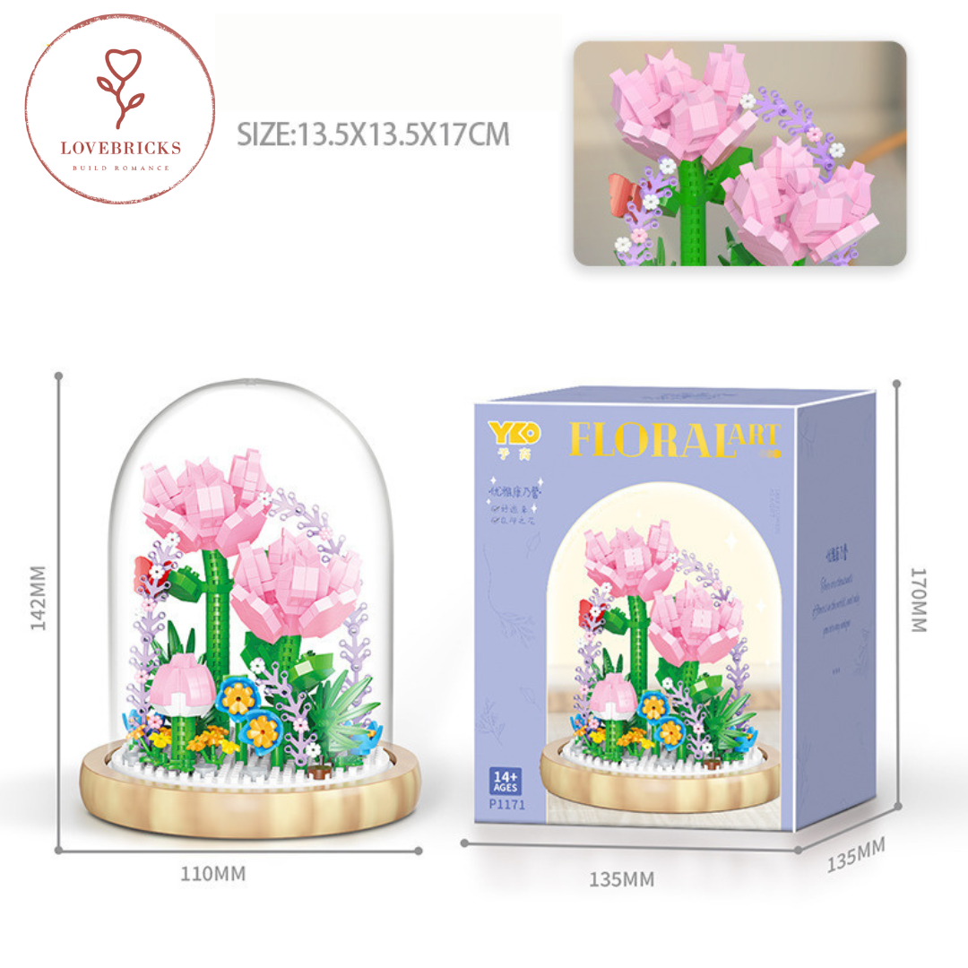 Carnation Flower kit Bricks
